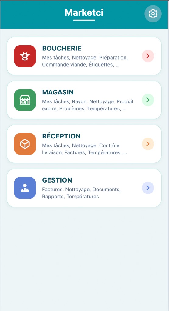 App mobile MarketCI